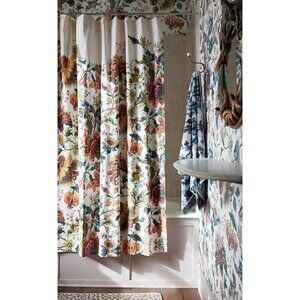 Anthropologie House of Hackney  Printed Shower Curtain - Cream